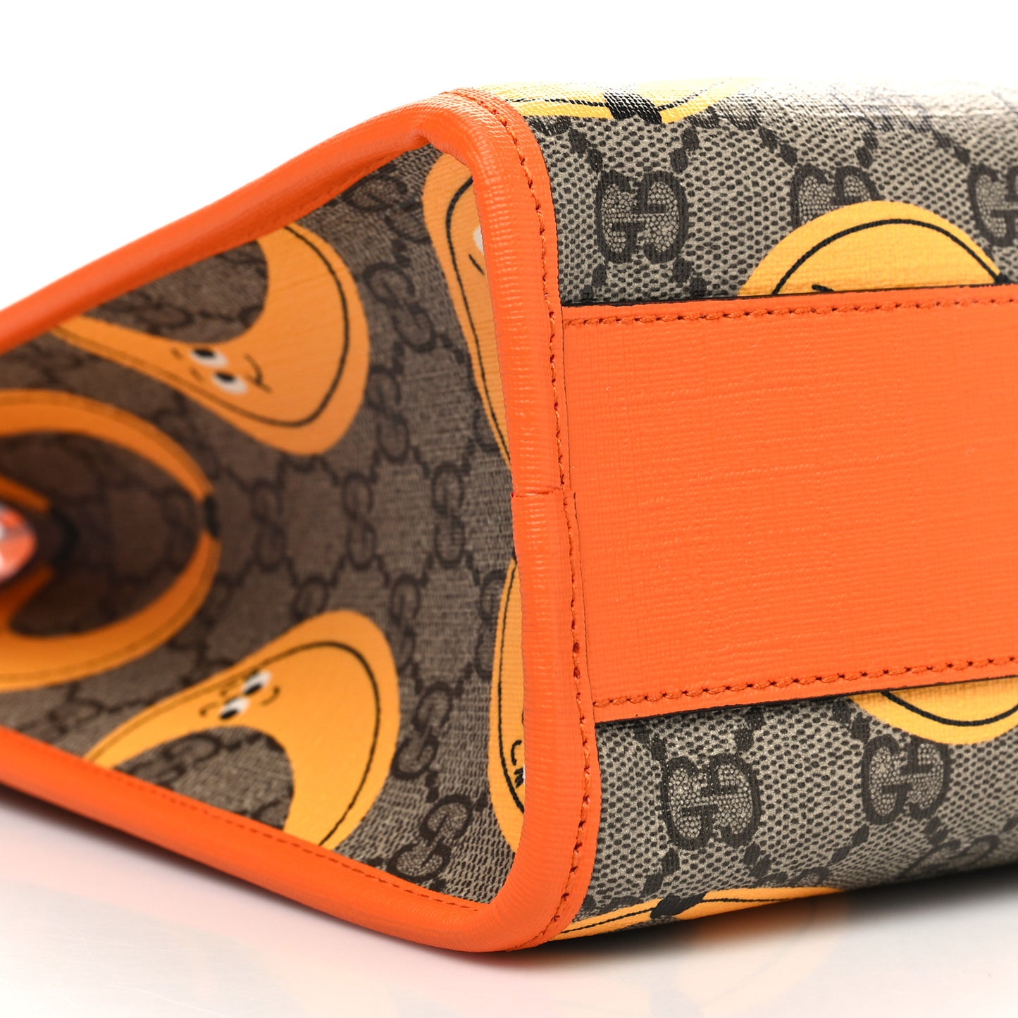 GG Supreme Monogram Banana Childrens Tote Beige Ebony Multicolor Carrot Orange