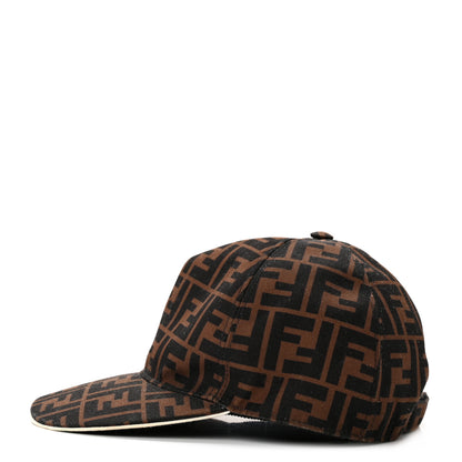 Fendi Canvas FF Reloaded Baseball Hat Tobacco White 4 of 12