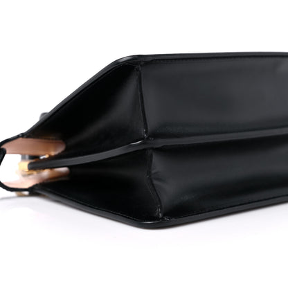 Fendi Vitello King Luxor Shiny Nappa Medium Peekaboo I SEE U East West Satchel Black Light Rose 7 of 8