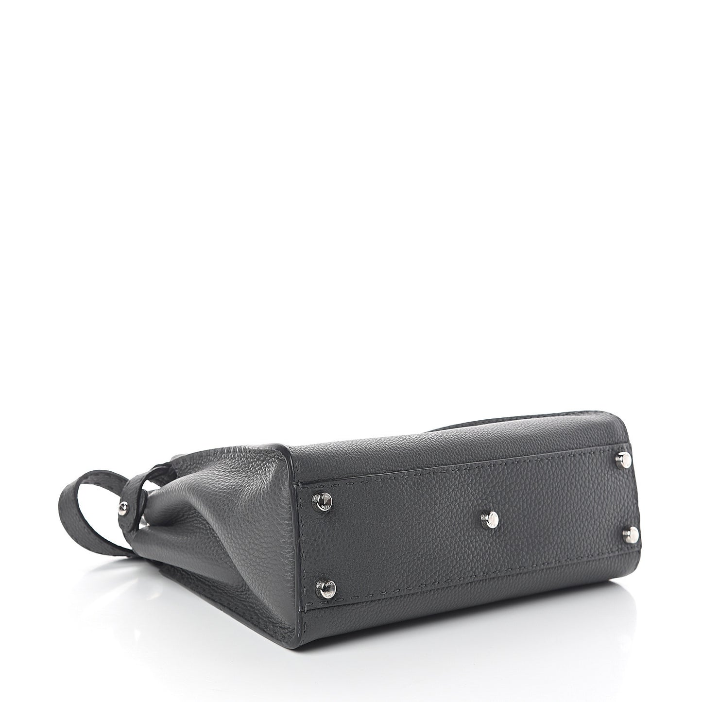Cuoio Romano Selleria Bi-Color Medium Peekaboo Iconic Satchel Asfalto Latte