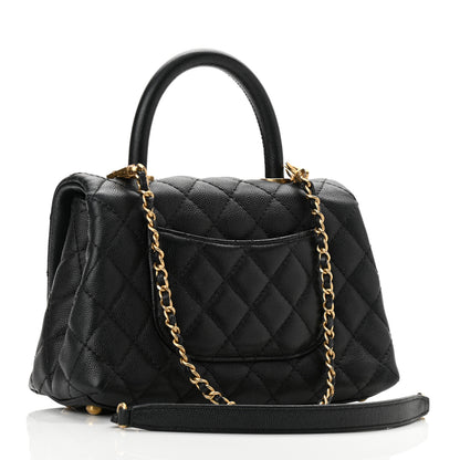 Chanel Caviar Quilted Mini Coco Handle Flap Black 3 of 9