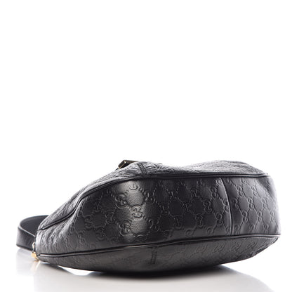 Gucci Guccissima Medium New Ladies Web Hobo Black 4 of 9