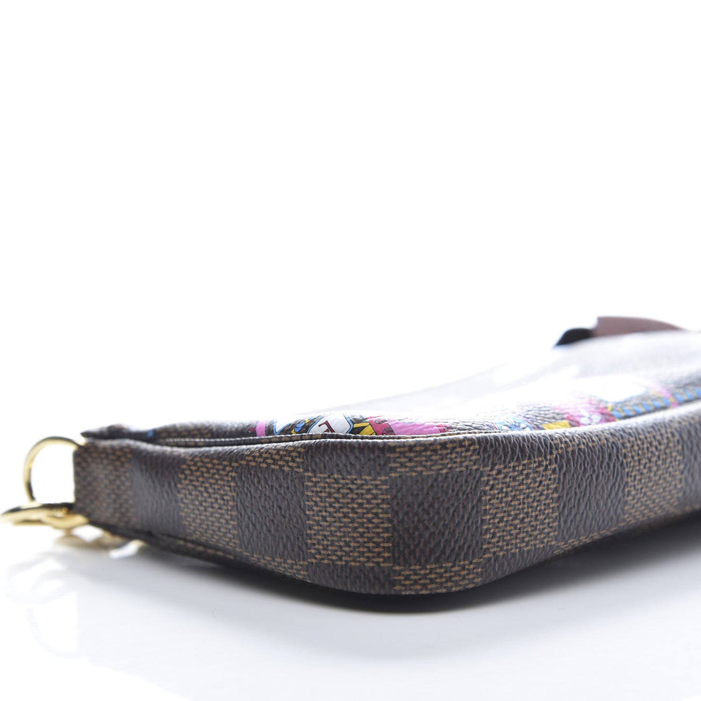 Damier Ebene 2020 Christmas Animation Big Wheel Mini Pochette Accessories Rose Ballerine