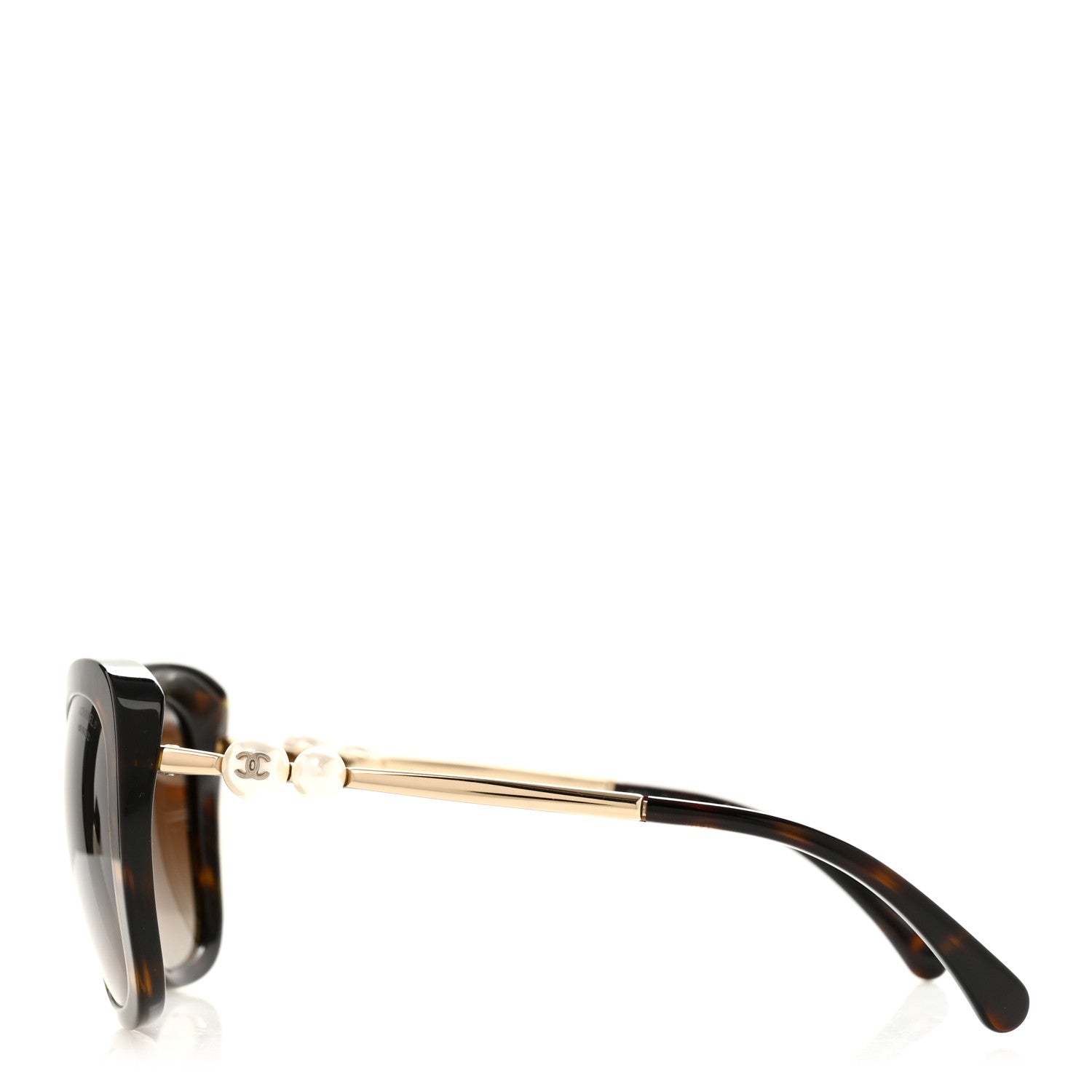 Chanel Acetate Pearl Winter Butterfly Sunglasses 5339-H  Tortoise 3 of 8
