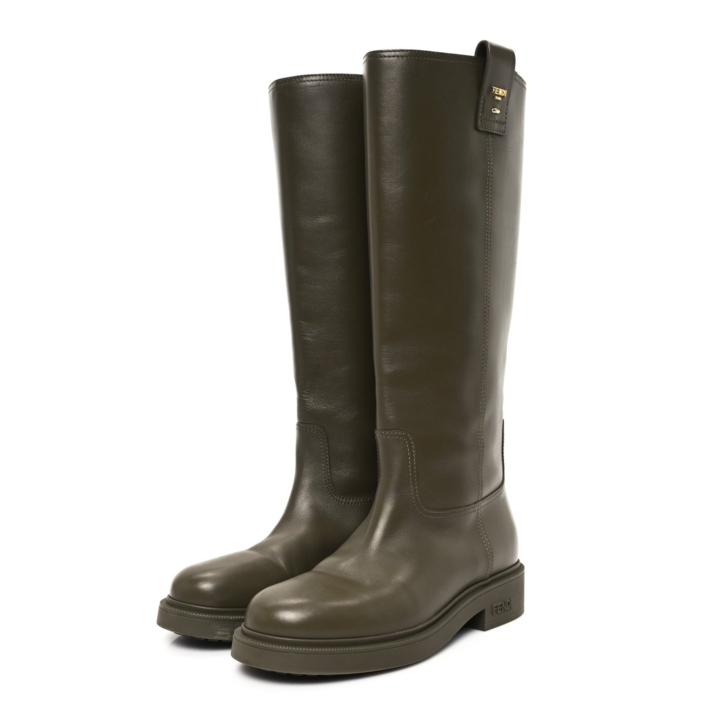 Calfskin Filo Boots 40 Green
