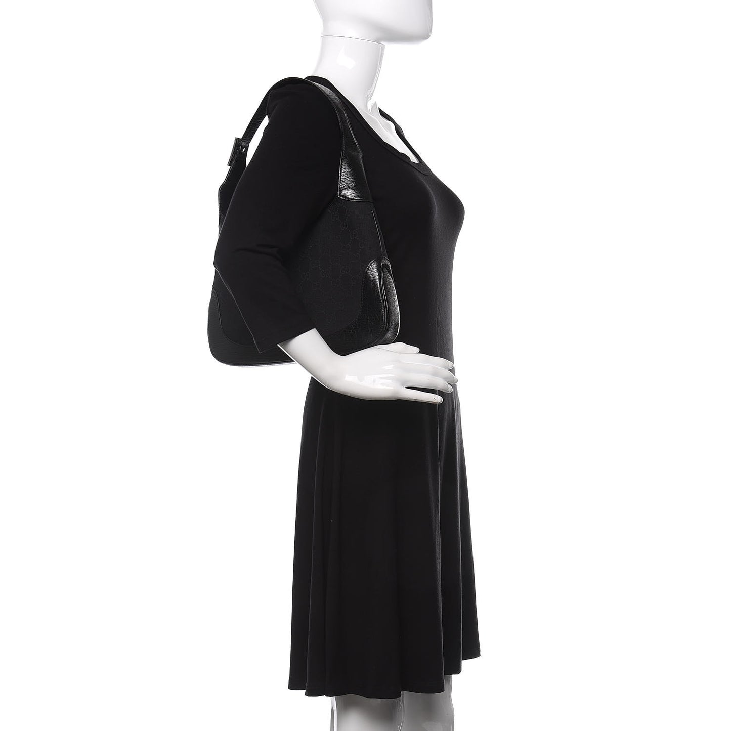 Monogram Small Jackie O Hobo Black