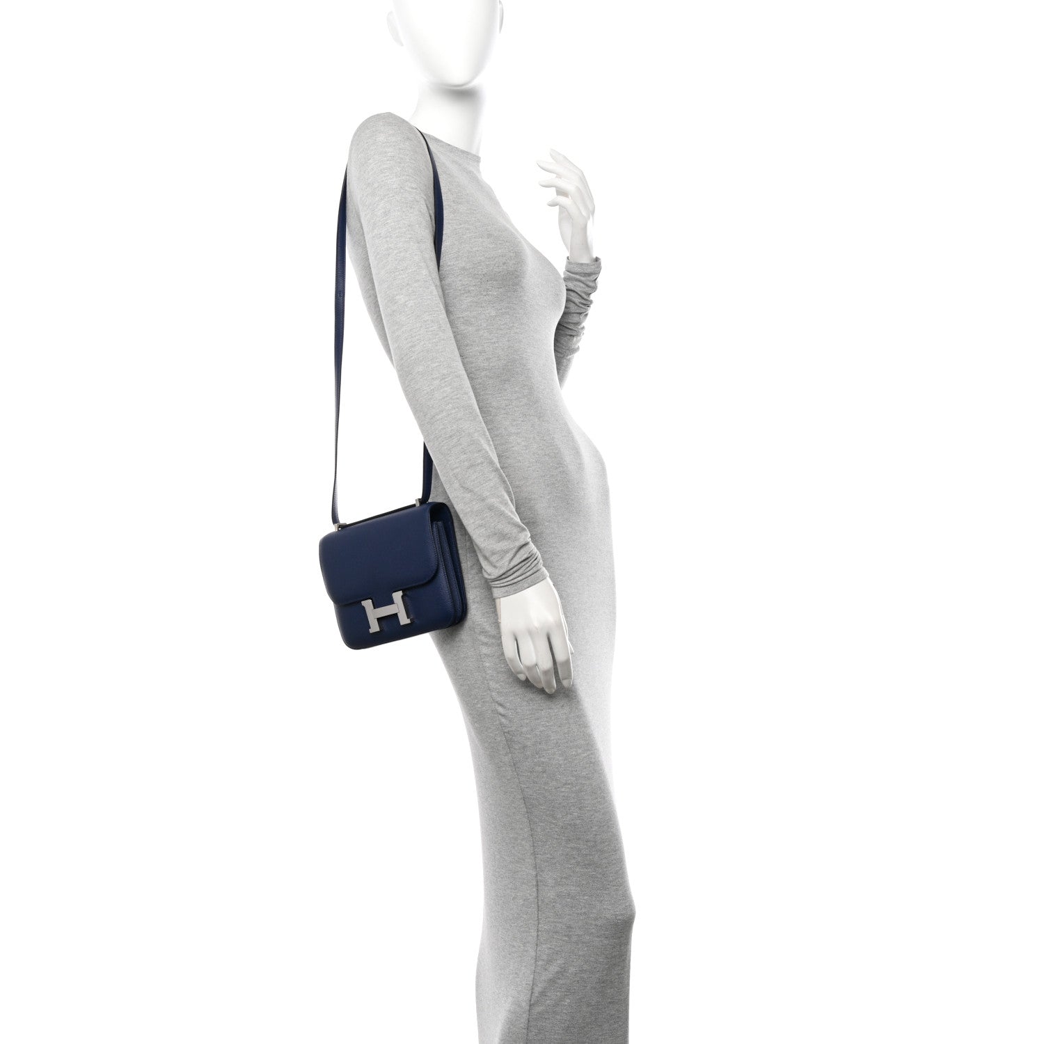 Hermes Epsom Constance 18 Bleu Saphir 3 of 9