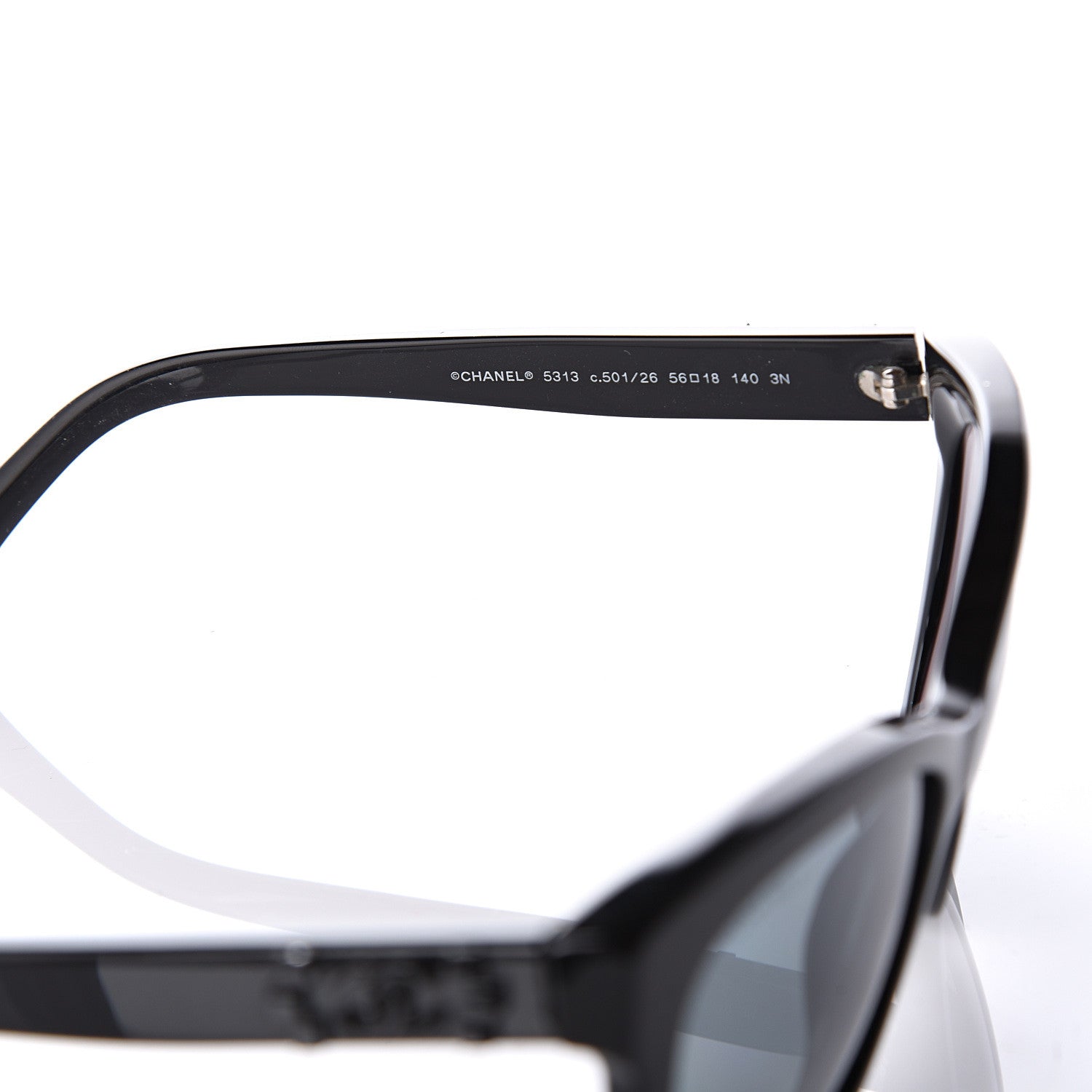 Chanel CC Butterfly Signature Sunglasses 5313 Black 6 of 8