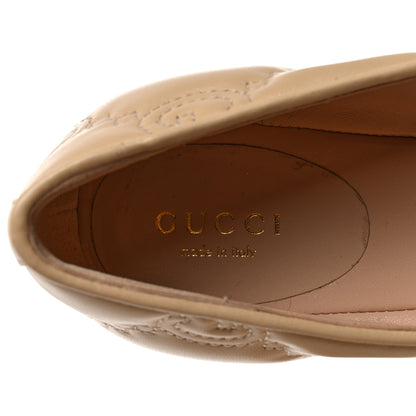 Gucci Nappa GG Matelasse Jolie Ballet Flats 38 Naturale 7 of 9