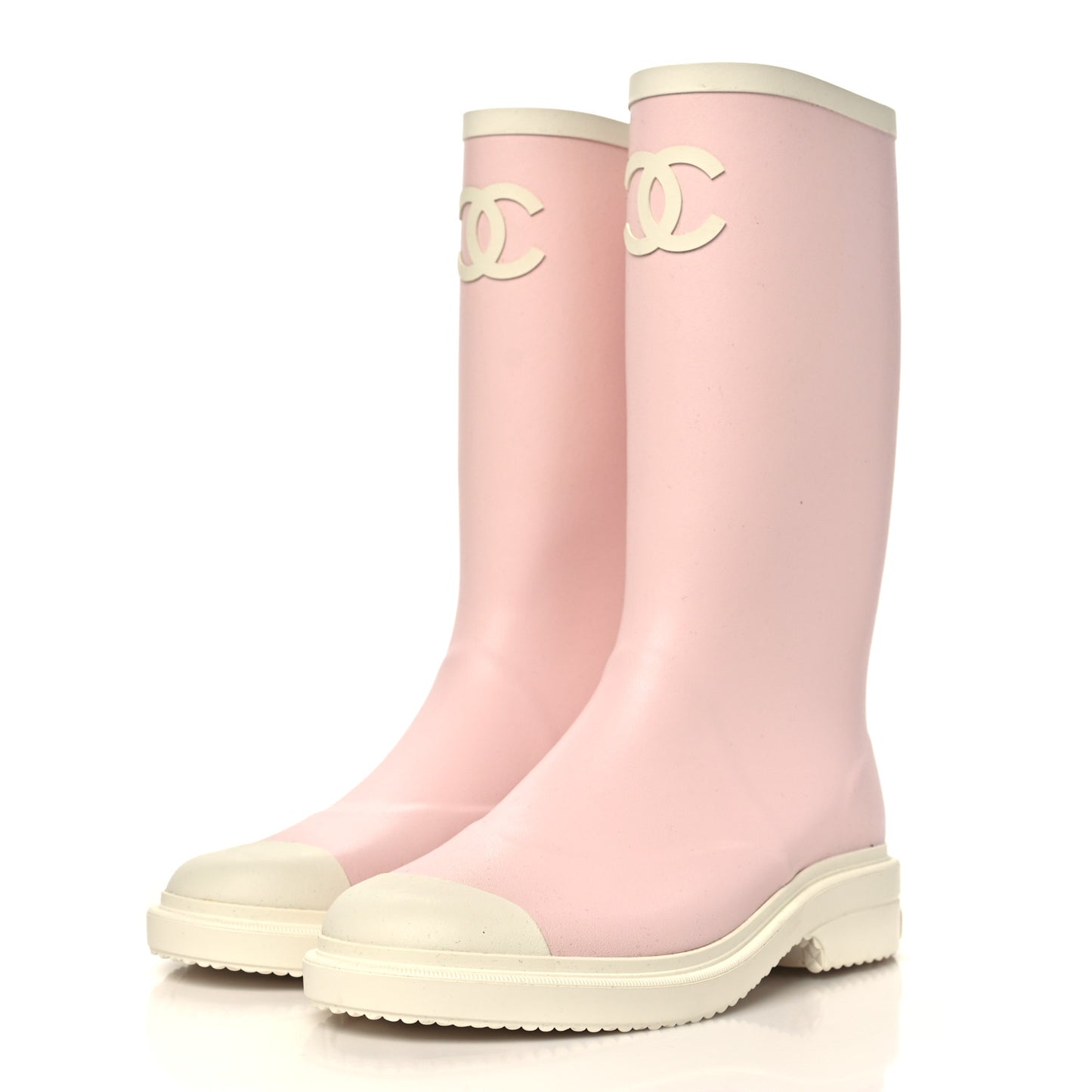 Caoutchouk CC High Boots 42 Light Pink White