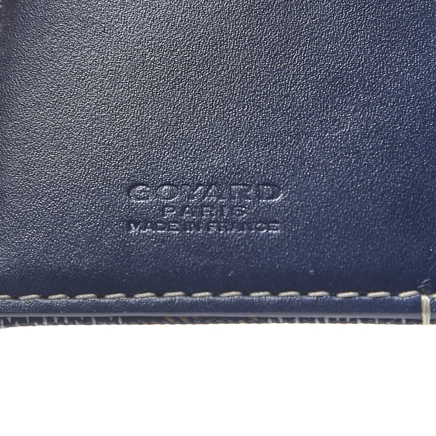 Goyardine Passport Holder Navy
