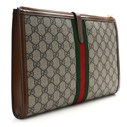 Gucci GG Supreme Monogram Large Jackie 1961 Pouch Brown 3 of 8