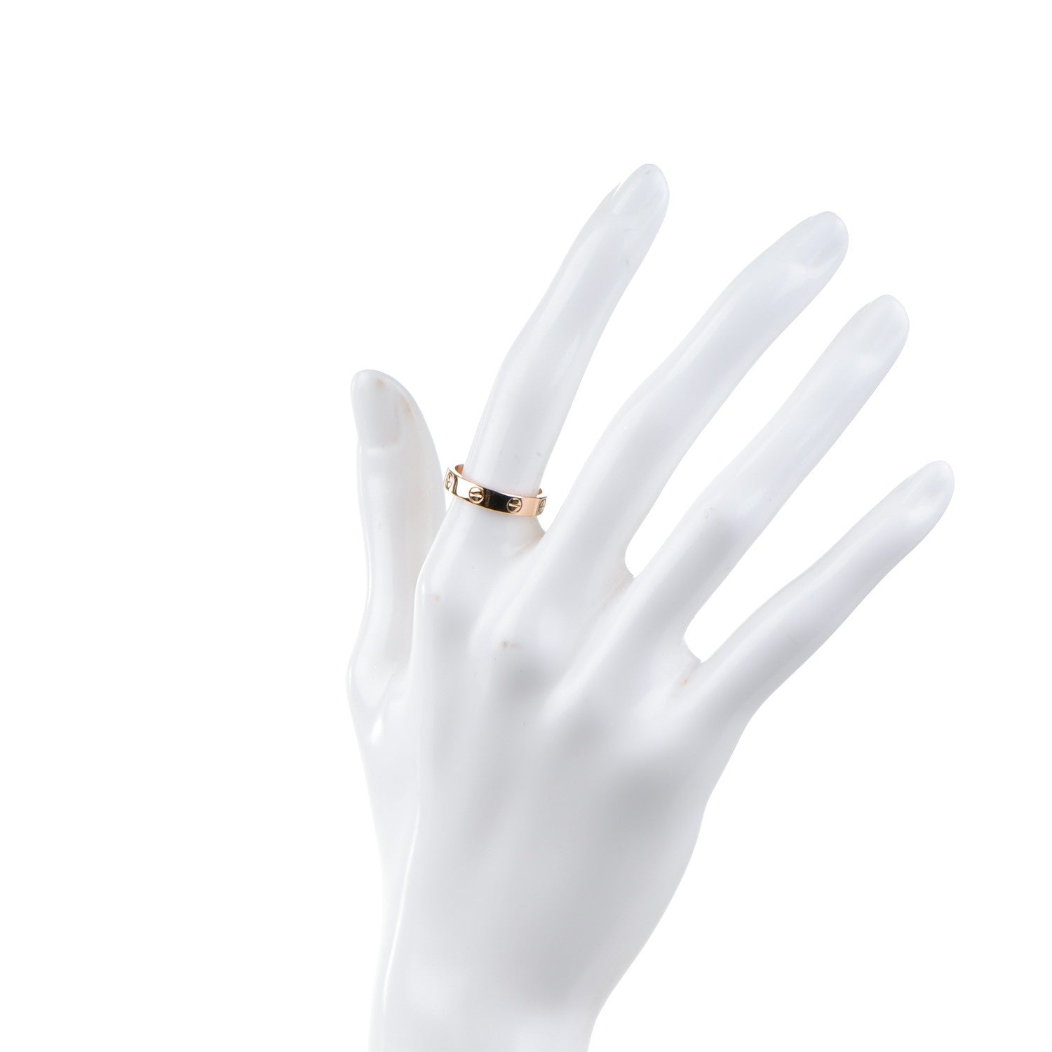 Cartier 18K Pink Gold 4mm LOVE Wedding Band Ring 51 5.75 2 of 4