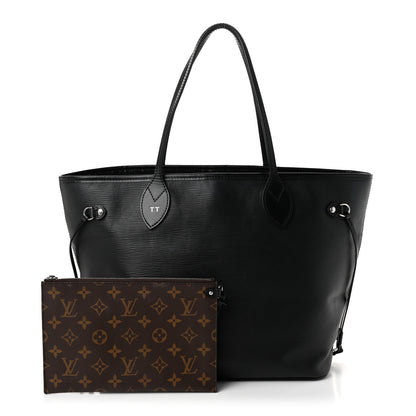 Louis Vuitton Epi Monogram Neverfull MM Black 3 of 11
