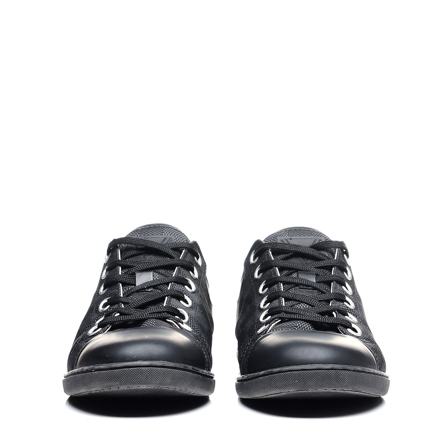 Lambskin Damier Graphite Baseball Sneakers 6 Black
