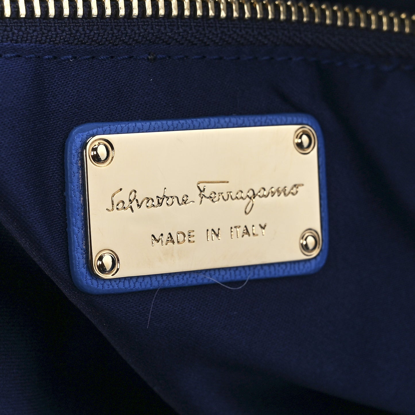 Goatskin Vertical Mika Tote Blue