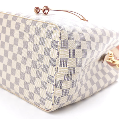 Louis Vuitton Damier Azur Braided Neonoe MM Peach Cream 9 of 10
