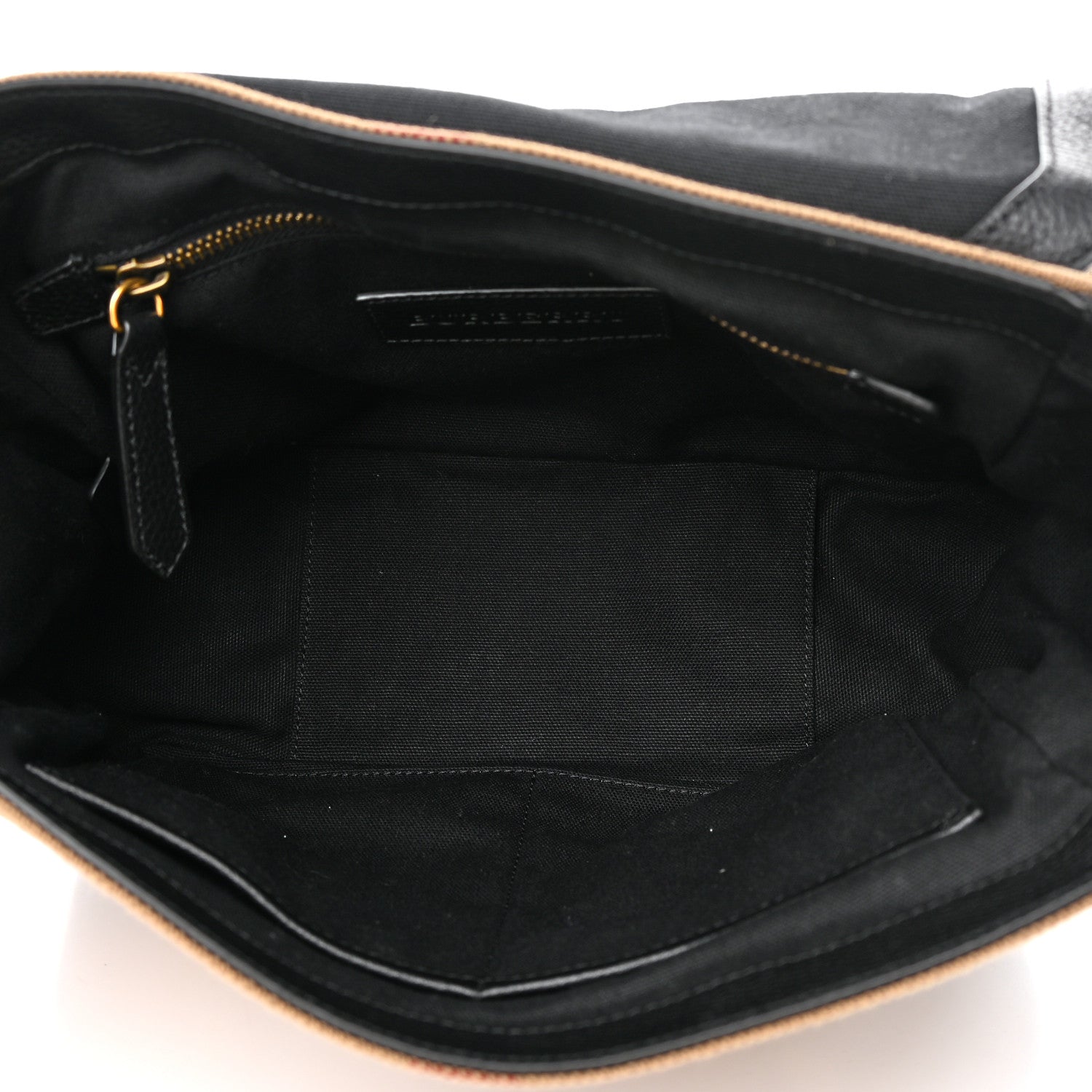 Burberry Canvas Mega Check Large Baildon Messenger Bag Black 5 of 12