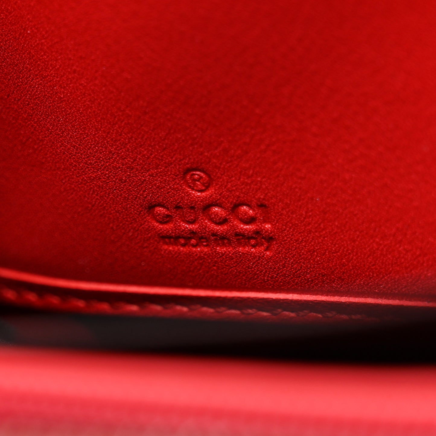 Suede Patent Web Ophidia Zip Around Wallet Hibiscus Red