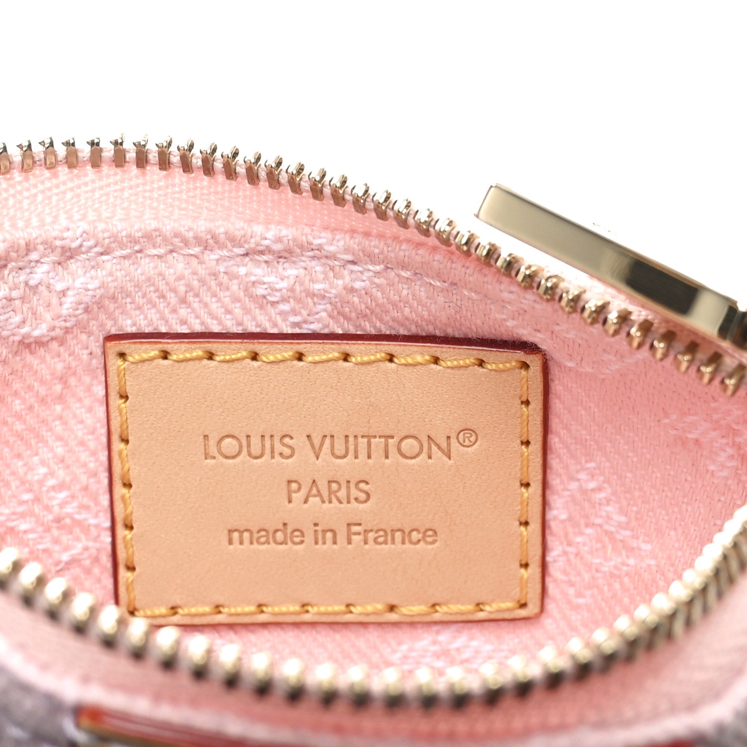 Louis Vuitton Monogram Denim Key Pouch Washed Pink 6 of 7