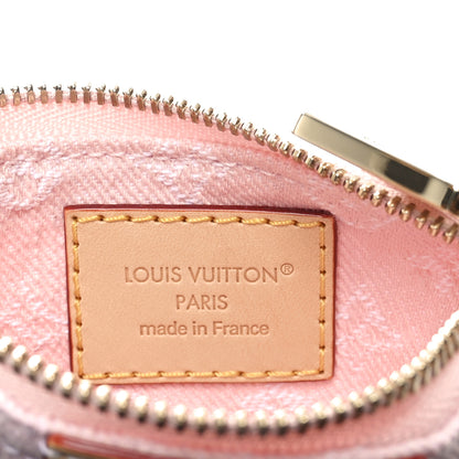 Louis Vuitton Monogram Denim Key Pouch Washed Pink 6 of 7