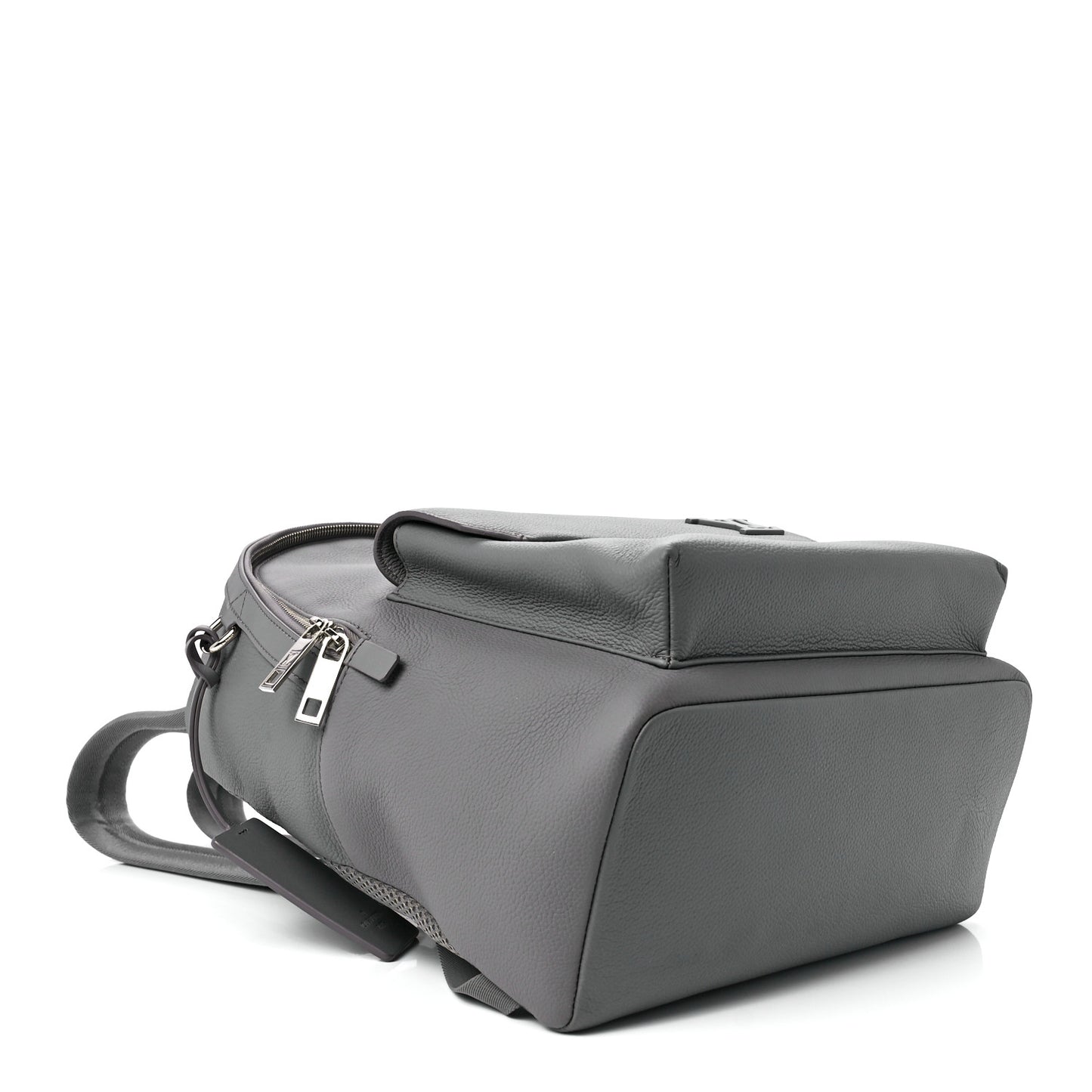 Grained Calfskin Aerogram Takeoff Backpack Grey