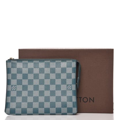 Louis Vuitton Damier Couleurs Element Clutch Cyan 9 of 9