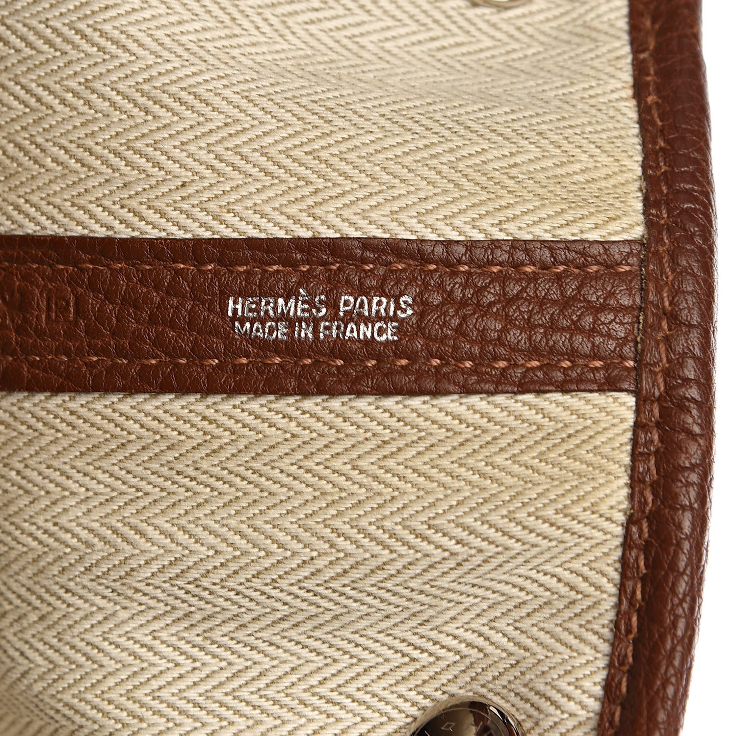 Hermes Negonda Garden Party 36 MM Marron D Inde 6 of 10