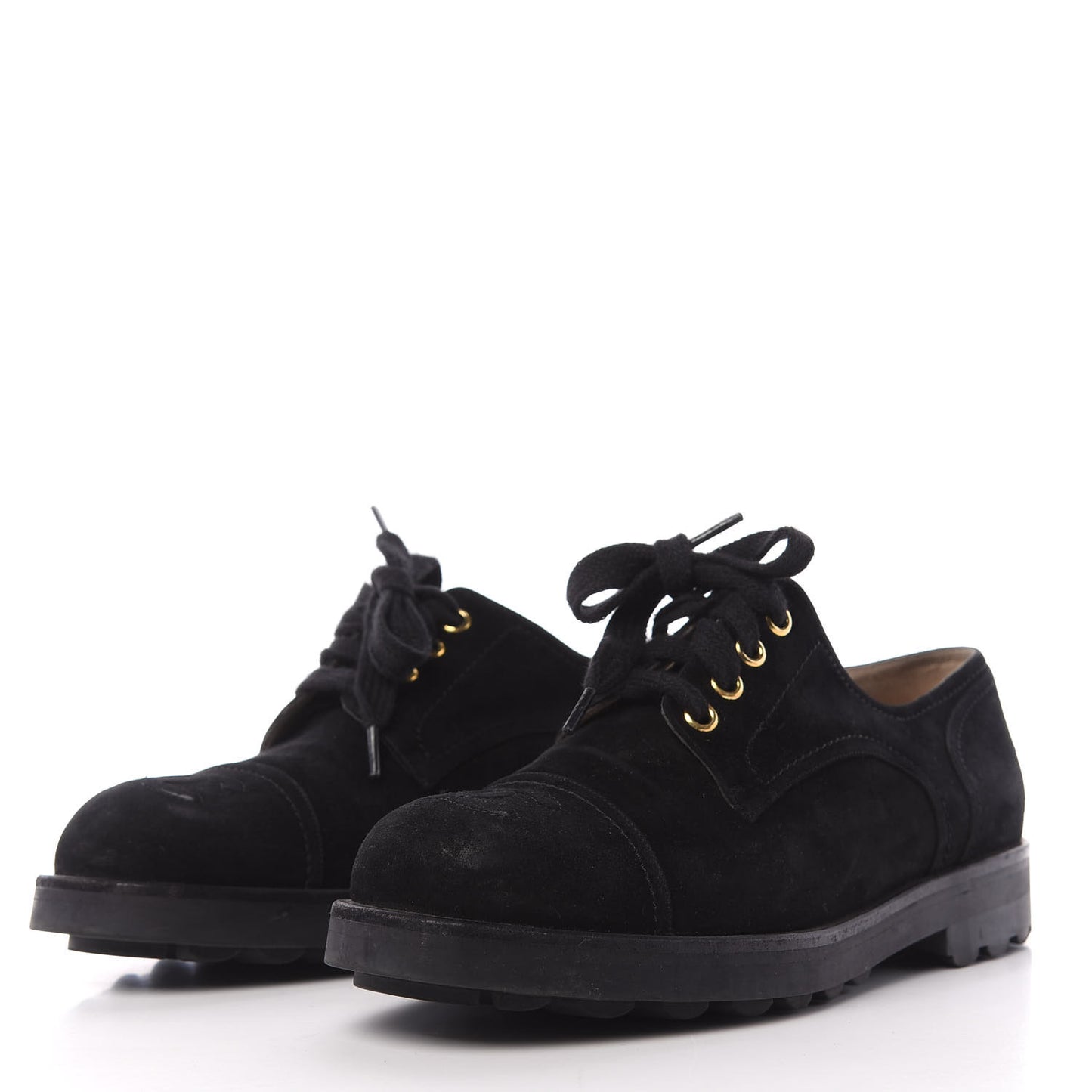 Suede CC Lace Up Oxford 39.5 Black