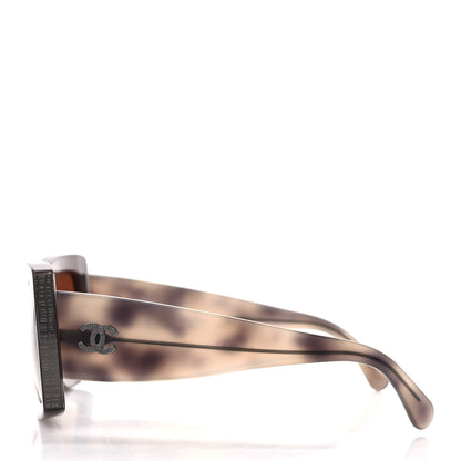 Chanel Acetate Rectangle Sunglasses 5435-A Tortoise 3 of 8