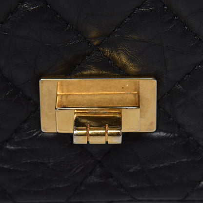 Chanel Aged Calfskin Quilted 2.55 Reissue 225 Flap Black 12 of 16