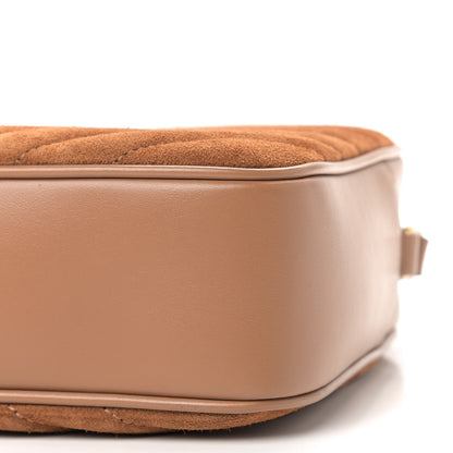 Saint Laurent Suede Matelasse Monogram Lou Camera Bag Cinnamon 6 of 8