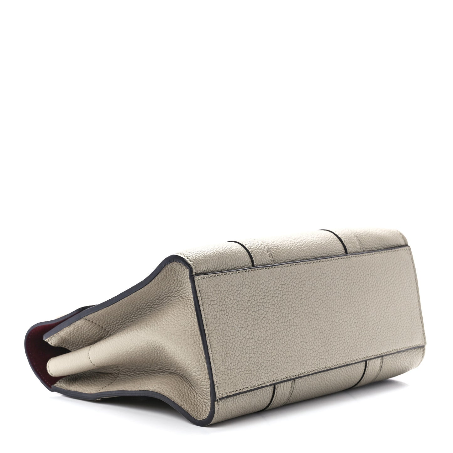 Classic Grain Calfskin Small Bayswater Taupe