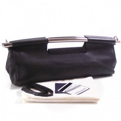 Prada Leather Steel Handle Clutch 2 of 9