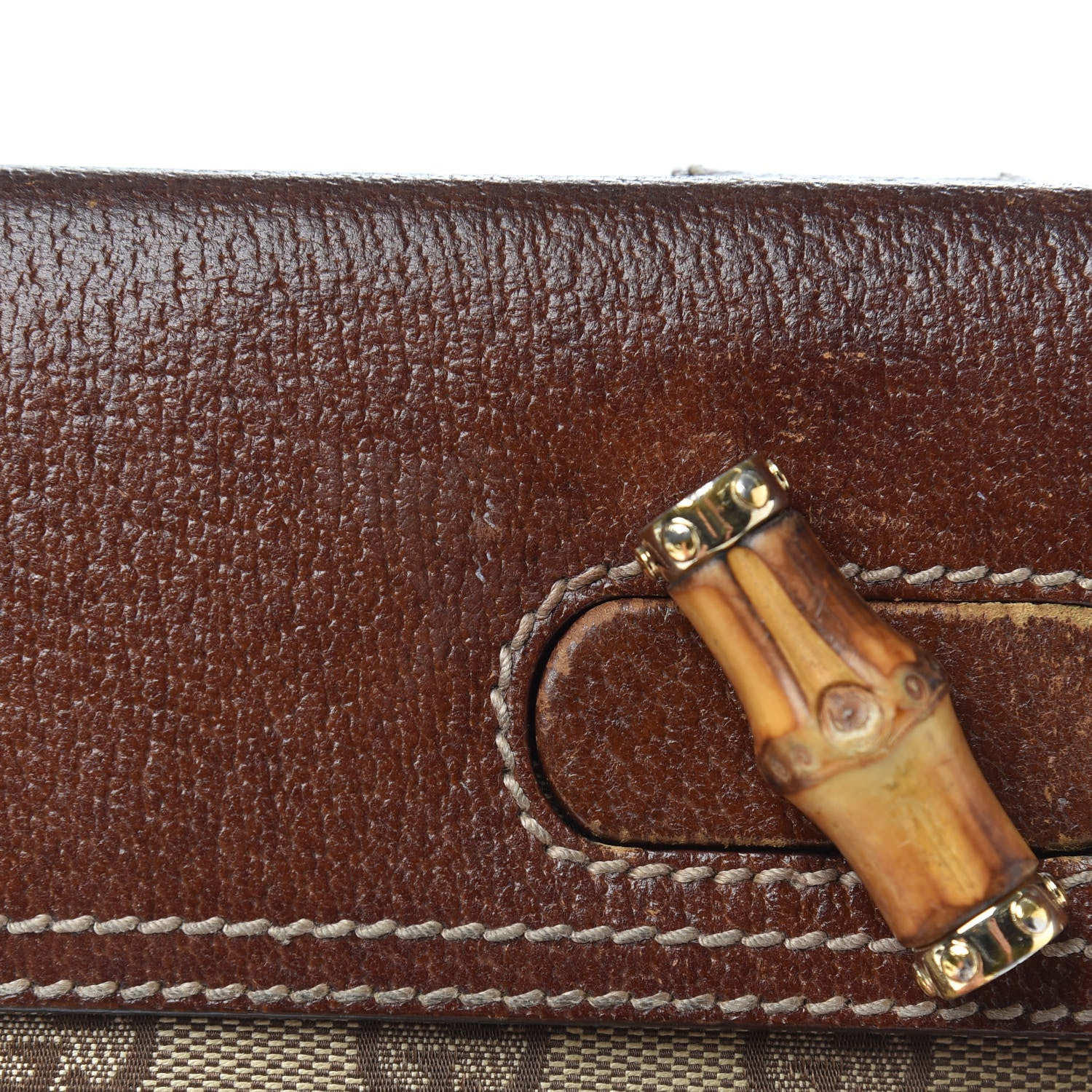 Gucci Monogram Bamboo Continental Wallet Brown 10 of 14