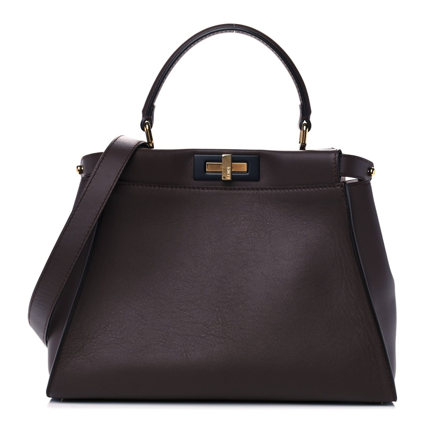 Vitello Seta Shiny Nappa Medium Peekaboo Iconic Satchel Moresco Rosa Doll