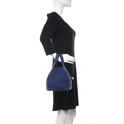 Hermes Taurillon Clemence Picotin Lock 18 PM Bleu Saphir 2 of 10