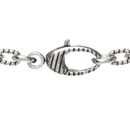Gucci Sterling Silver Small Textured Interlocking G Pendant Necklace 4 of 5