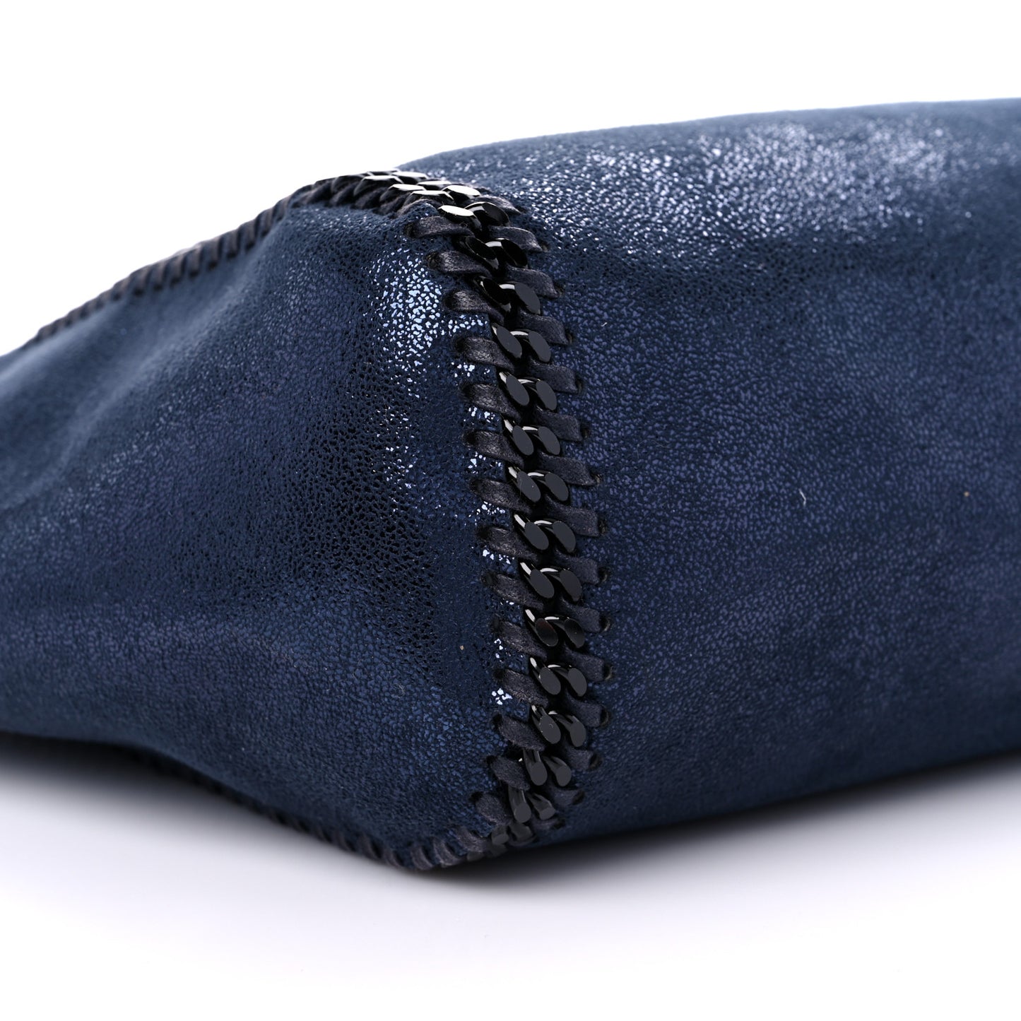 Chamois Shiny Dotted Reversible Tote Blue