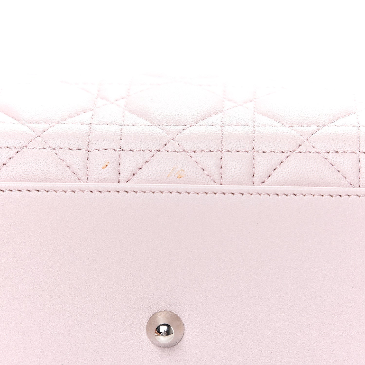 Christian Dior Lambskin Cannage Large Lady Dior Rose Poudre 8 of 13