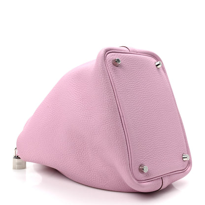 Hermes Taurillon Clemence Picotin Lock 18 PM Mauve Sylvestre 4 of 9