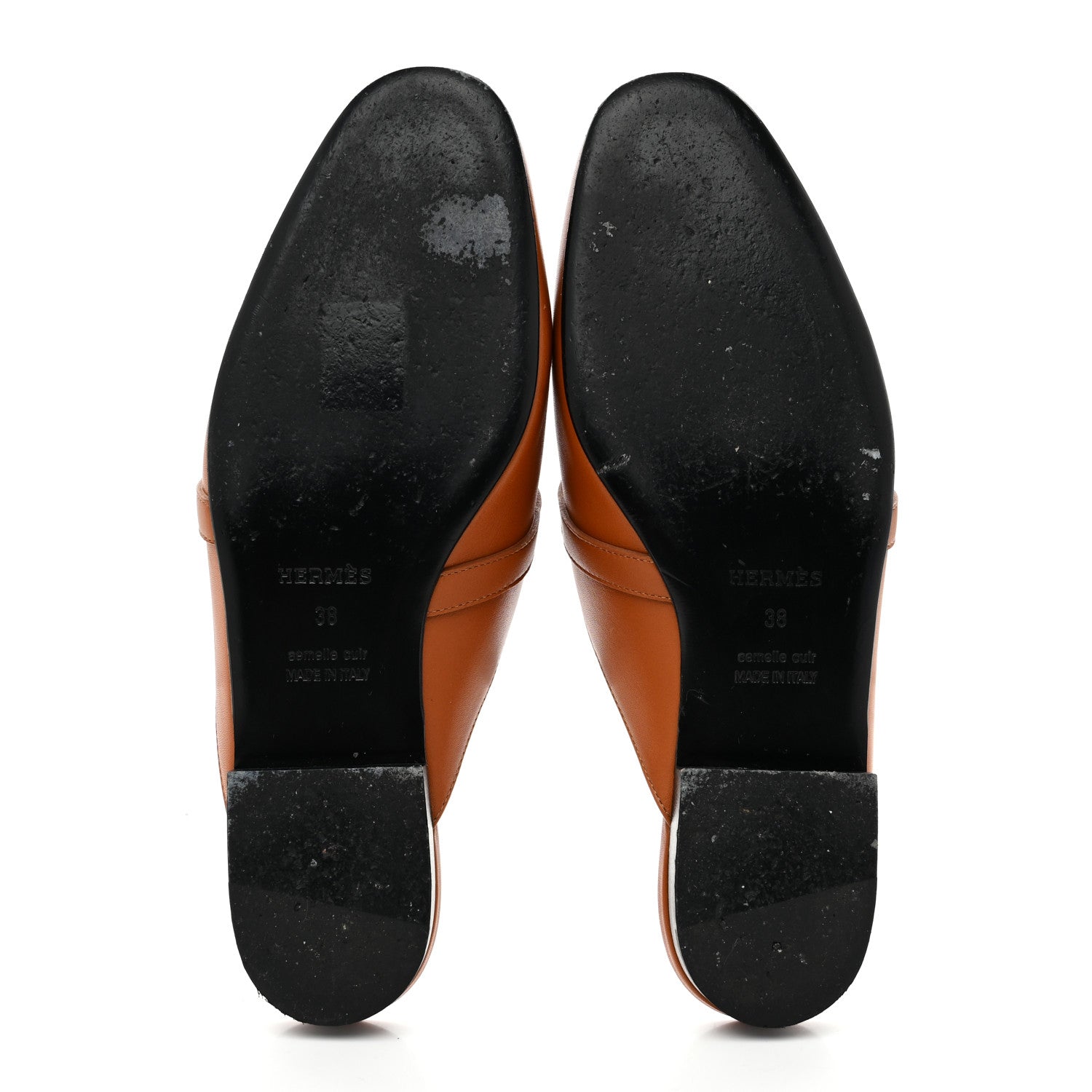 Hermes Goatskin Oz Mules 38 Naturel 6 of 9