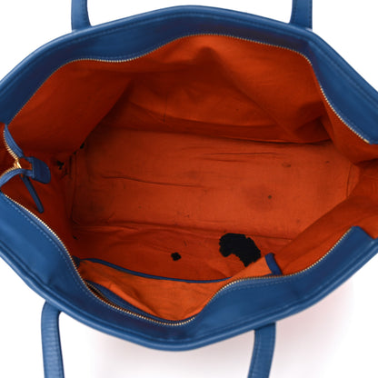 MCM Visetos Medium Reversible Shopper Tote Cognac Blue 5 of 19