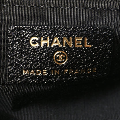 Chanel Caviar Quilted Mini Top Handle Vanity With Chain Black 6 of 10