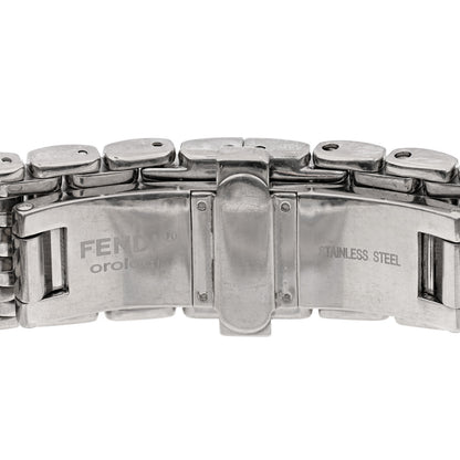 Fendi Stainless Steel Diamond Topaz 38mm Crazy Carats Rotating Gem Quartz Watch 7 of 7