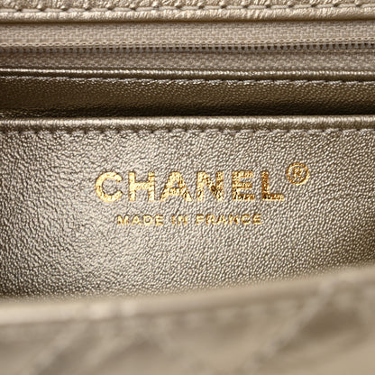 Chanel Metallic Aged Calfskin Quilted 2.55 Reissue Mini Flap Light Gold 6 of 11