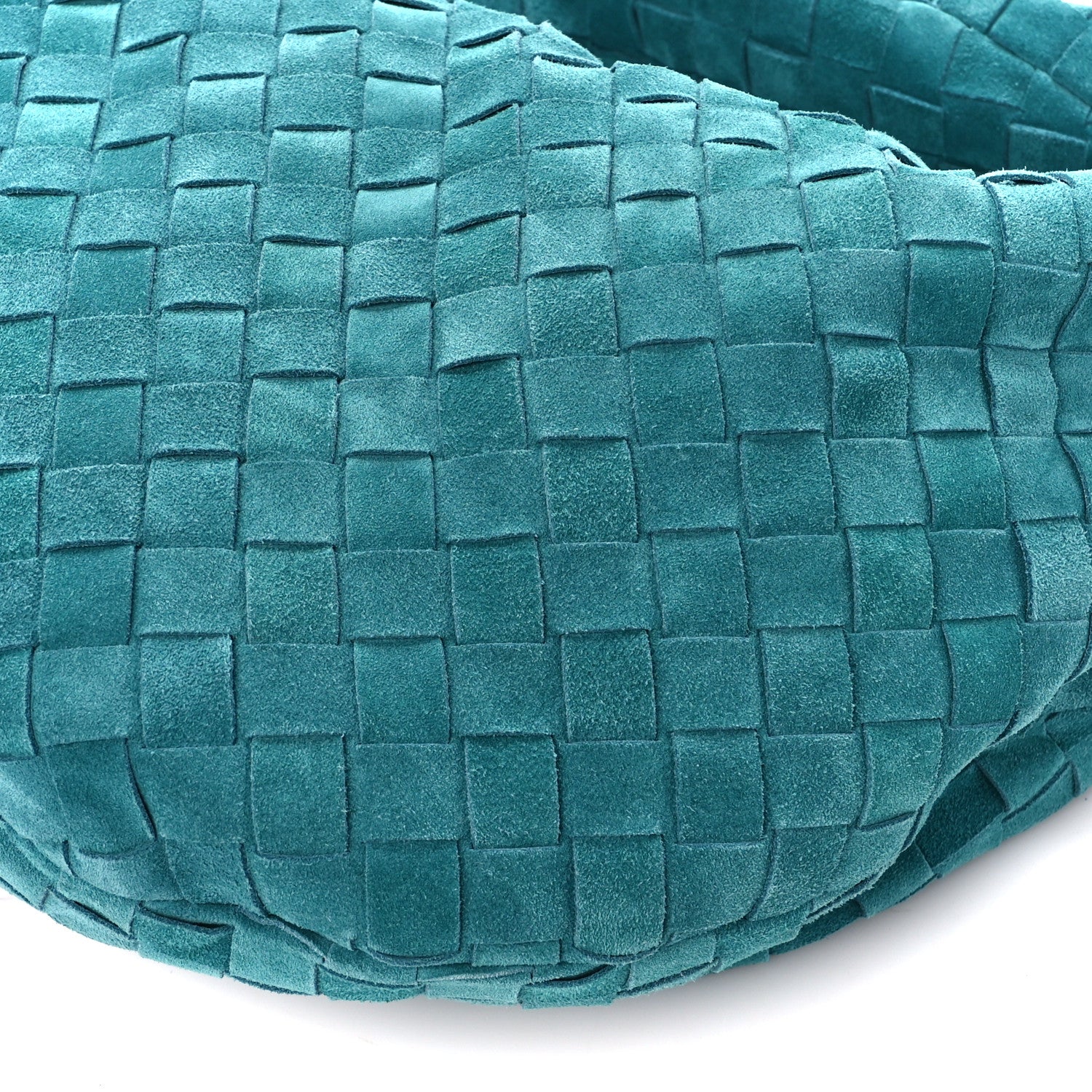Bottega Veneta Suede Intrecciato Teen Jodie Hobo Petroleum Blue 11 of 11