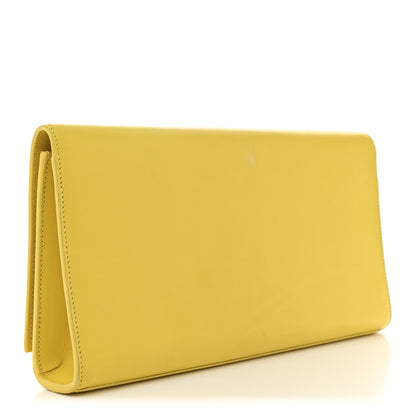 Saint Laurent Calfskin Classic Monogram Cassandre Clutch Soleil 3 of 9