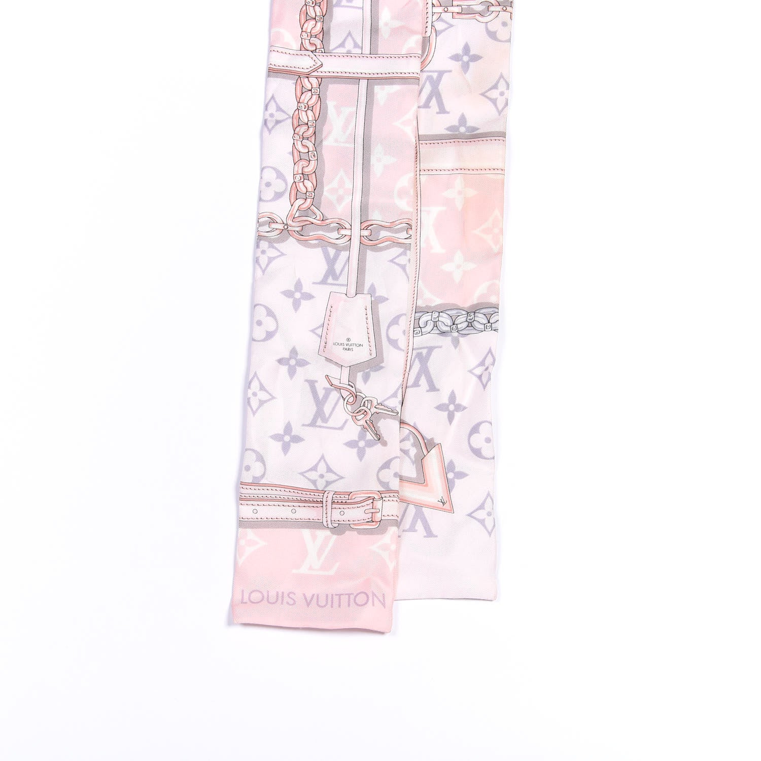 Louis Vuitton Silk Monogram Confidential Bandeau Light Pink 2 of 3
