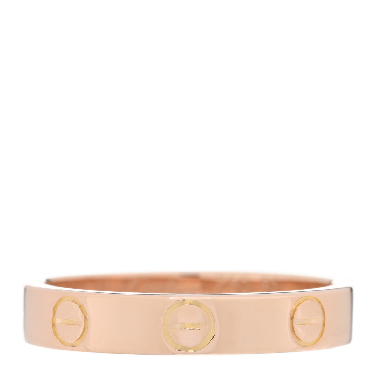 18K Pink Gold 3.5mm LOVE Wedding Band Ring 51 5.75